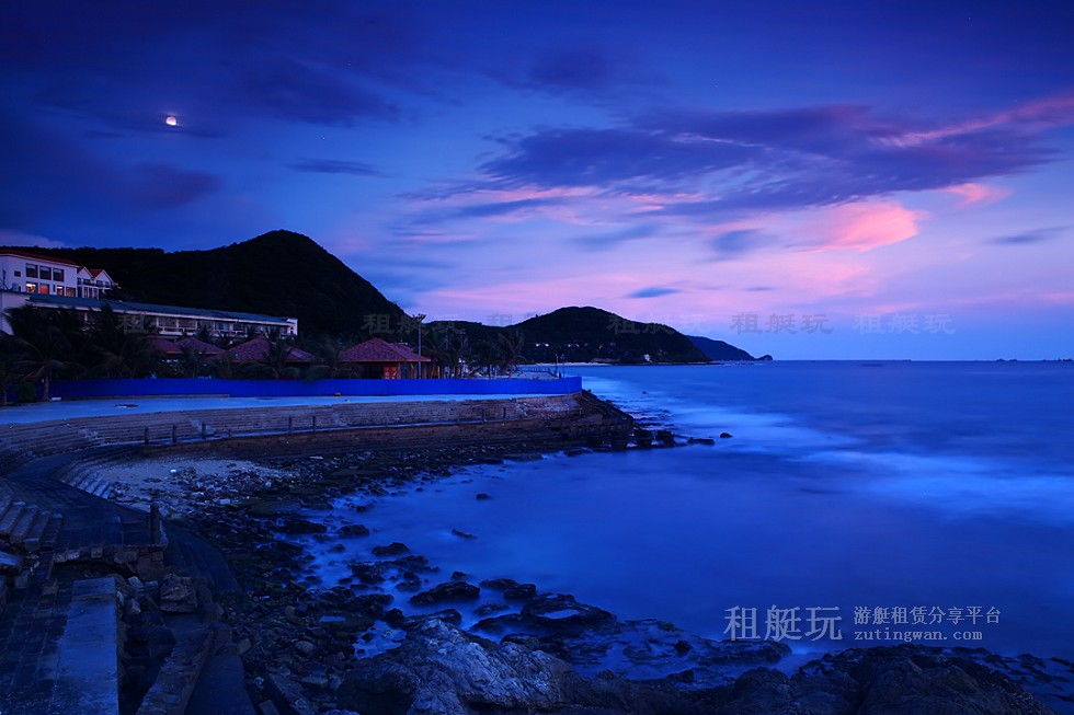 三亞旅游游艇 帆船租賃三亞港——小東海、大東海航線