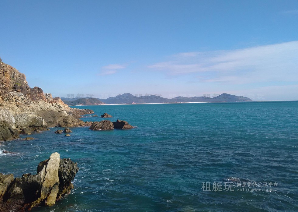 三亞旅游游艇 帆船租賃三亞港——小東海、大東海航線