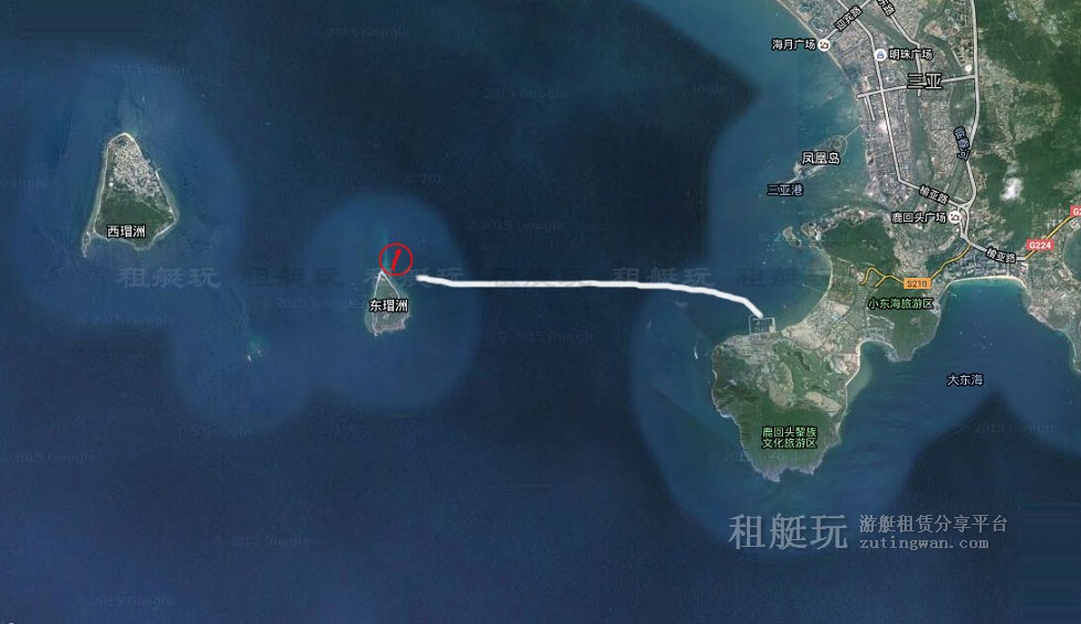 三亞旅游游艇租賃 半山半島航線-東島航線 三亞旅游游艇租賃 半山半島航線-東島航線