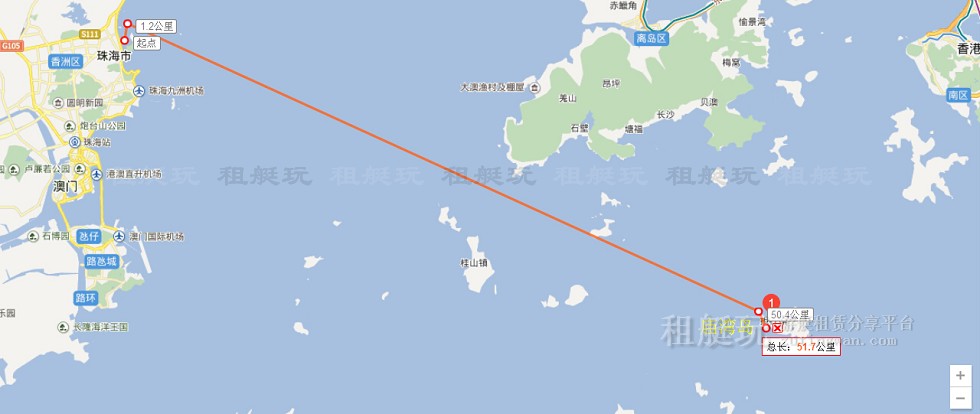 珠海揚(yáng)名游艇碼頭→廟灣島→珠海揚(yáng)名游艇碼頭 珠海揚(yáng)名游艇碼頭→廟灣島→珠海揚(yáng)名游艇碼頭